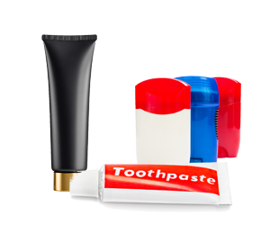 hand cream tube toothpaste tube and deodorants