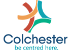 Colchester logo Be Centred Here